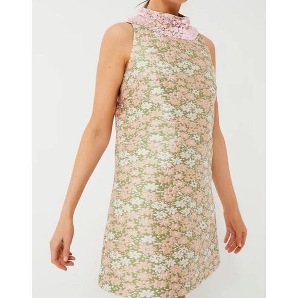 Tuckernuck Floral Mini Dress - Pink, Green, White - Picture 2 of 8